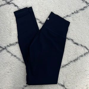 Lululemon navy full length leggings. Size 6